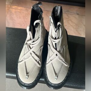 Rick Owens x Dr. Marten Suède Combat Lace Up Boots